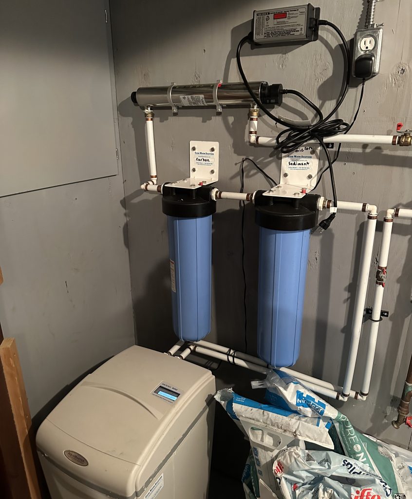 installed a Water Softener in Vernon, has also UV light with sediment and carbon filters